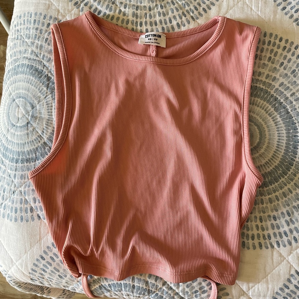 Two Cotton On Crop Tops Open Back
